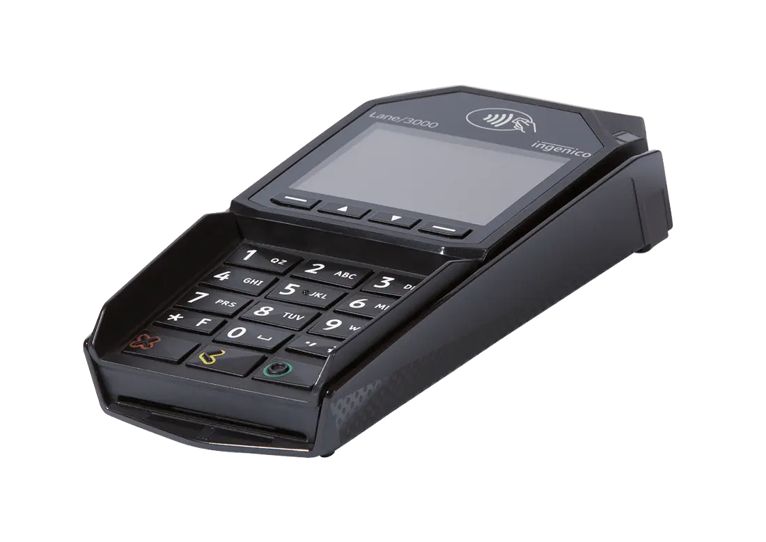 Ingenico Lane 3000 chip and magstripe card reader.